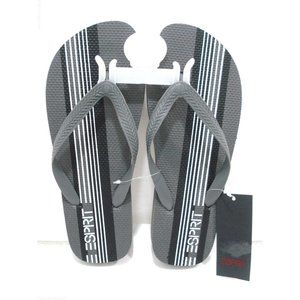 ESPRIT FINN-E Mens Flip Flop Sandals Slate/Charbon Sandal Size 8 New